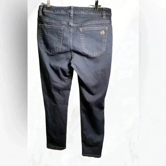 Michael Kors classic straight fit stylish stretch medium wash  5 pocket jeans 6 - Picture 3 of 4